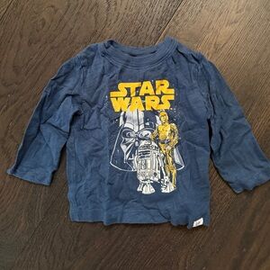 GAP Star Wars Toddler Tee in Navy and Yellow